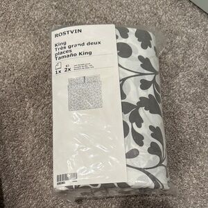 NWT IKEA Rostvin King Duvet Set